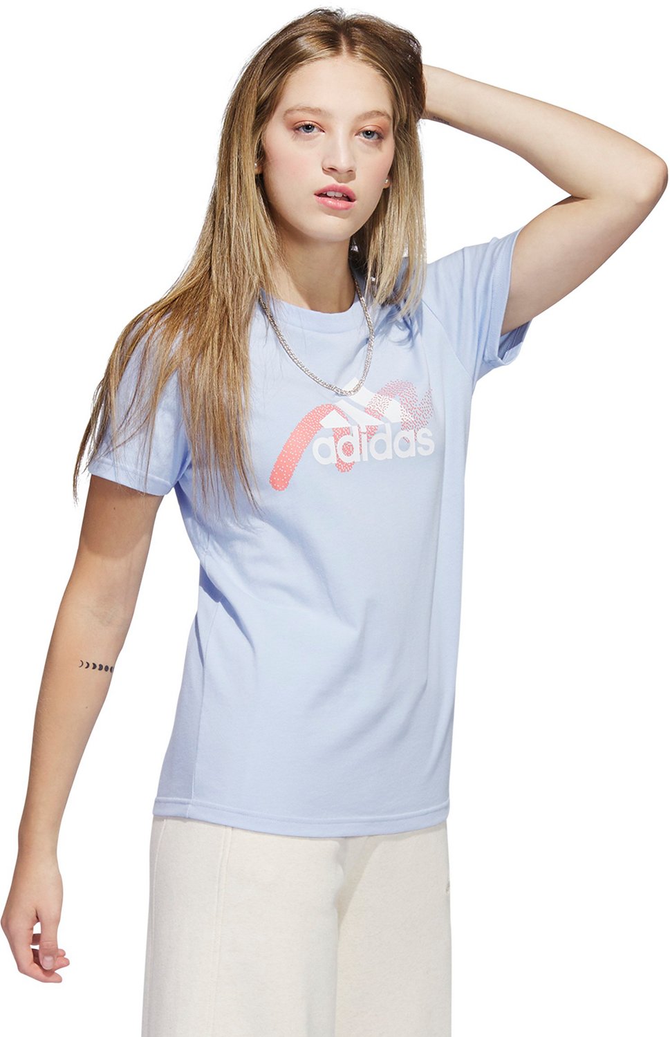 adidas Women's 2-Tone Graphic Short Sleeve T-shirt