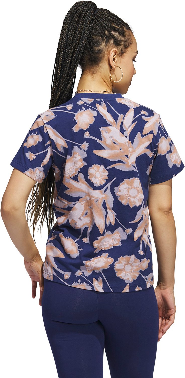 adidas Women's Bloom AOP Graphic Short Sleeve T-shirt - view number 2