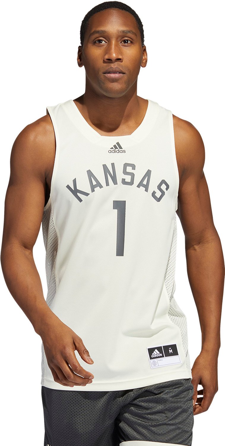 Men's adidas White Kansas Jayhawks Replica Basketball Shorts