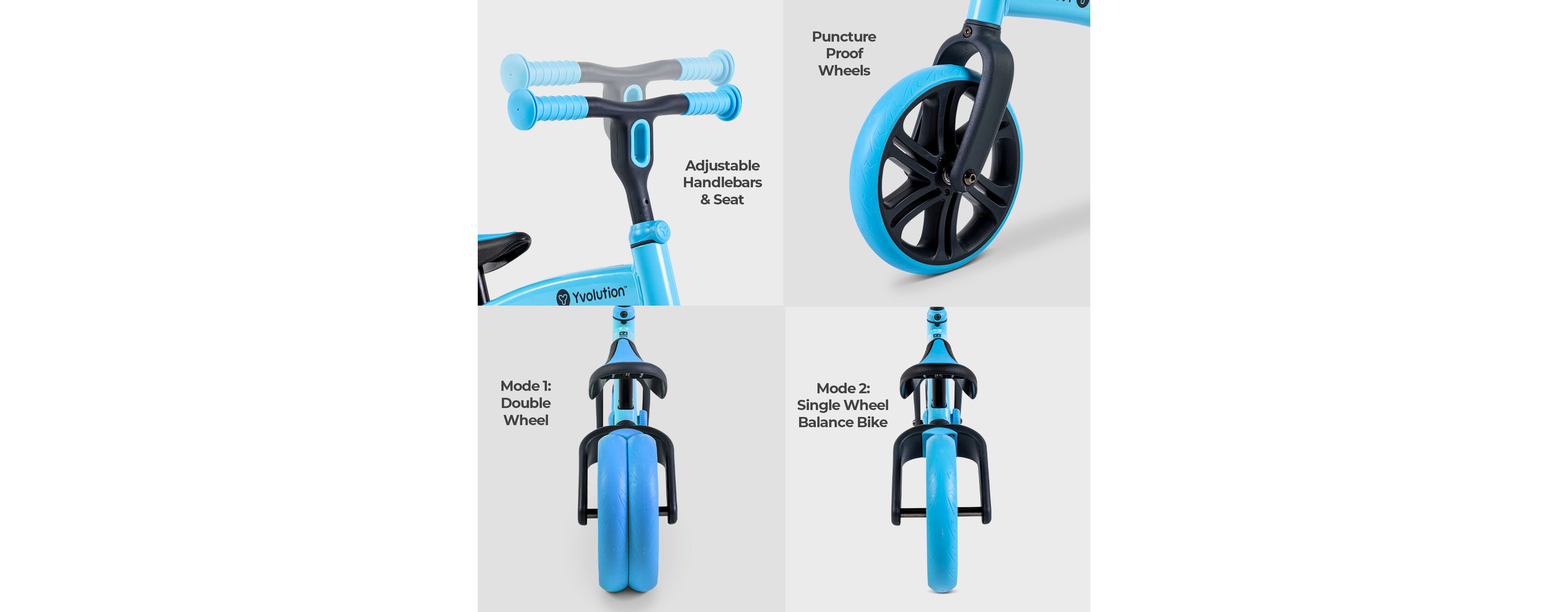 Yvolution Kids' Y Velo Junior 9 Balance Bicycle