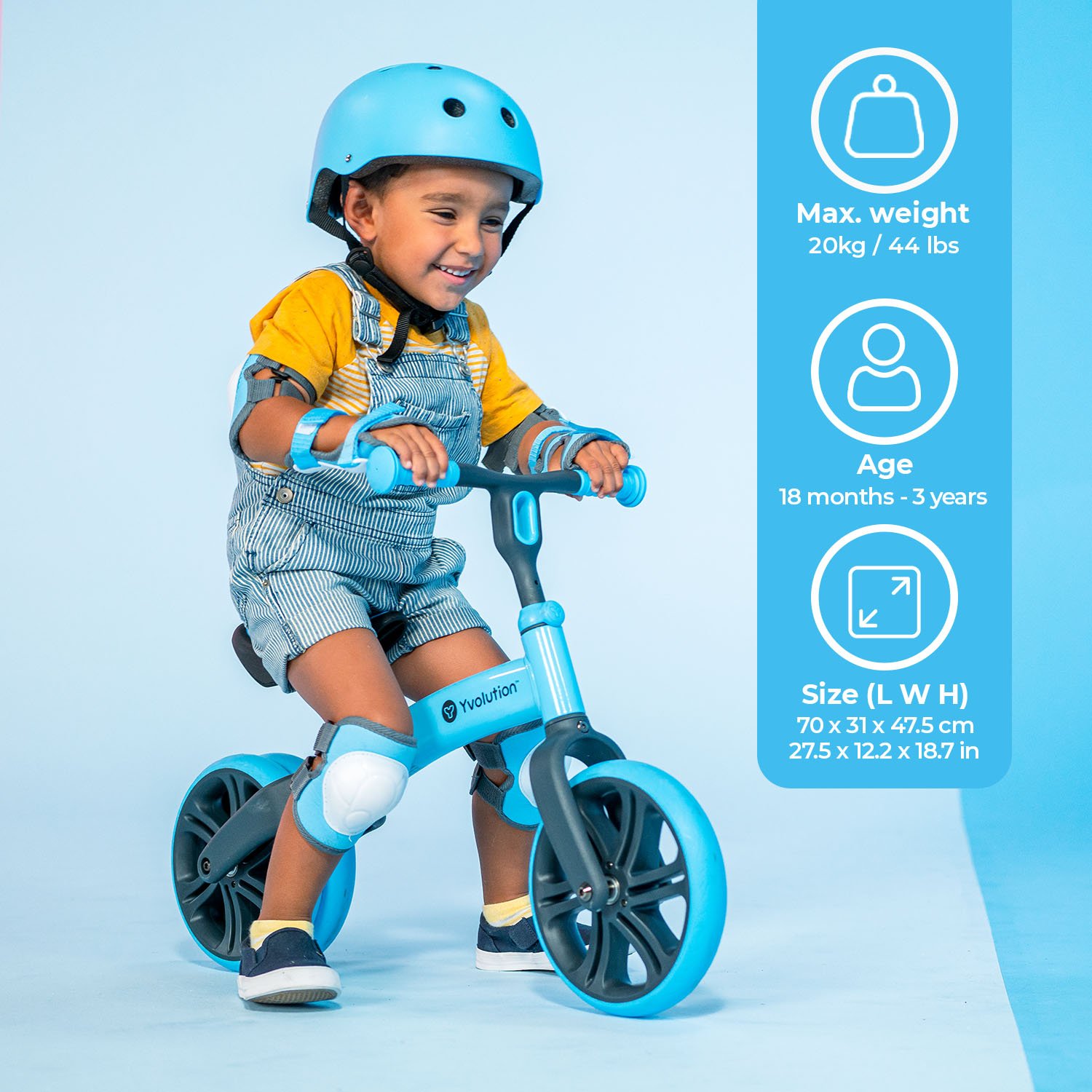 Yvolution Kids' Y Velo Junior 9 in Balance Bicycle - view number 5