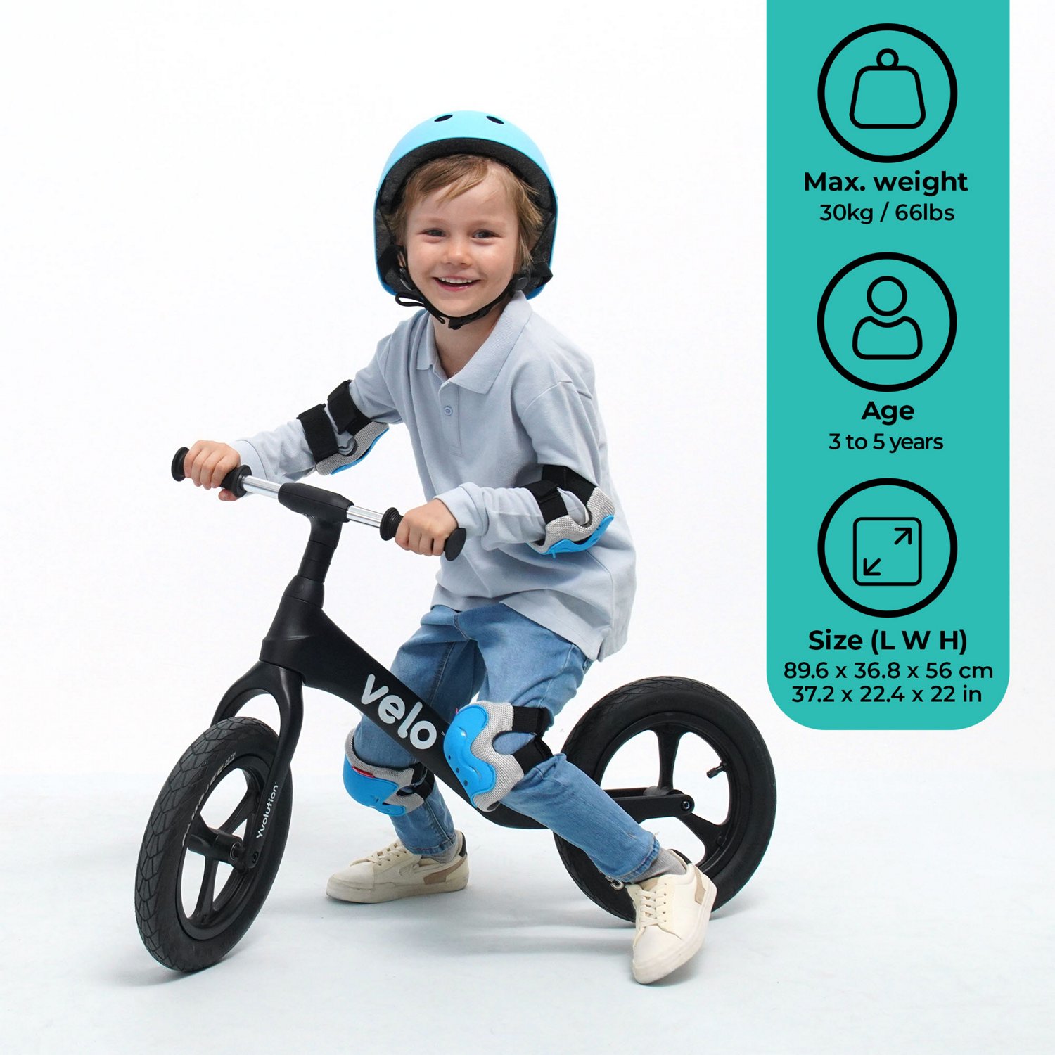 Yvolution Kids' Velo Pro Balance Bike                                                                                            - view number 4