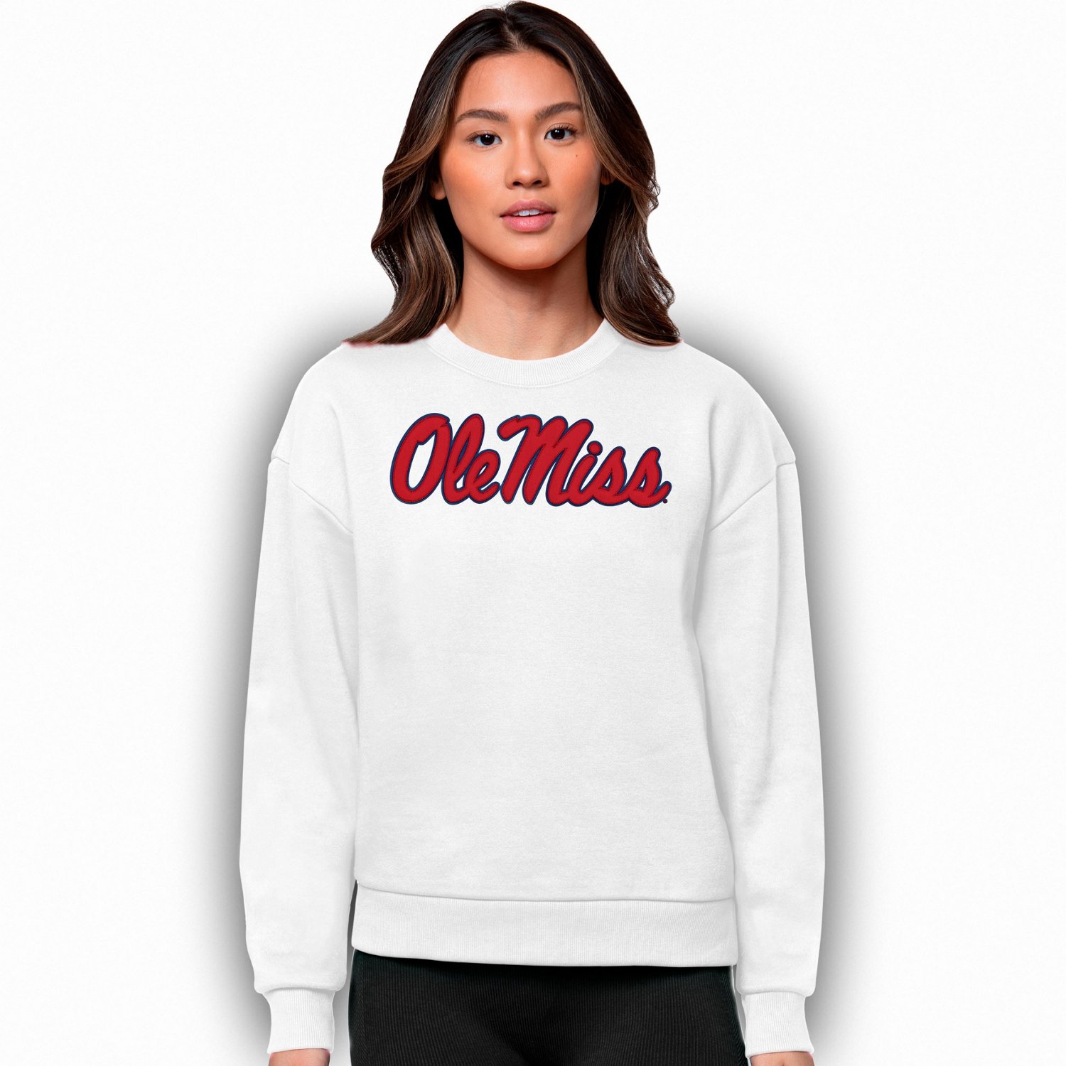 Antigua Women's University of Mississippi Victory Crew Sweatshirt - view number 1