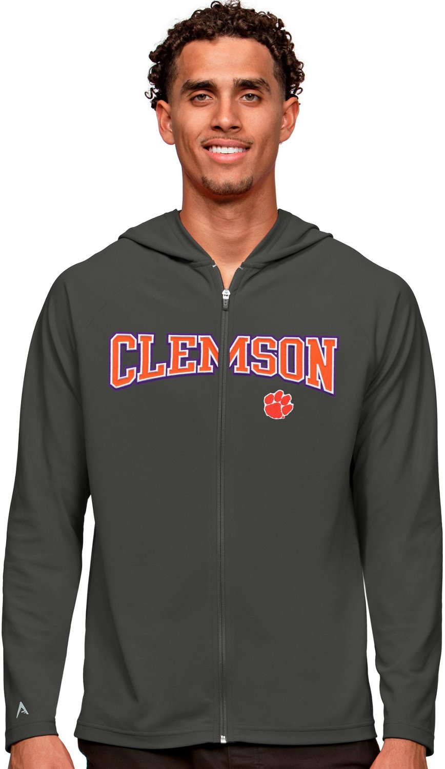 Antigua Men's Clemson University Legacy Full Zip Hoodie