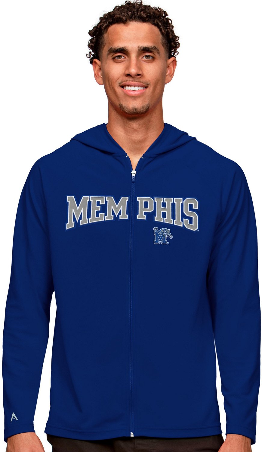 Antigua Men's University of Memphis Legacy Full Zip Hoodie