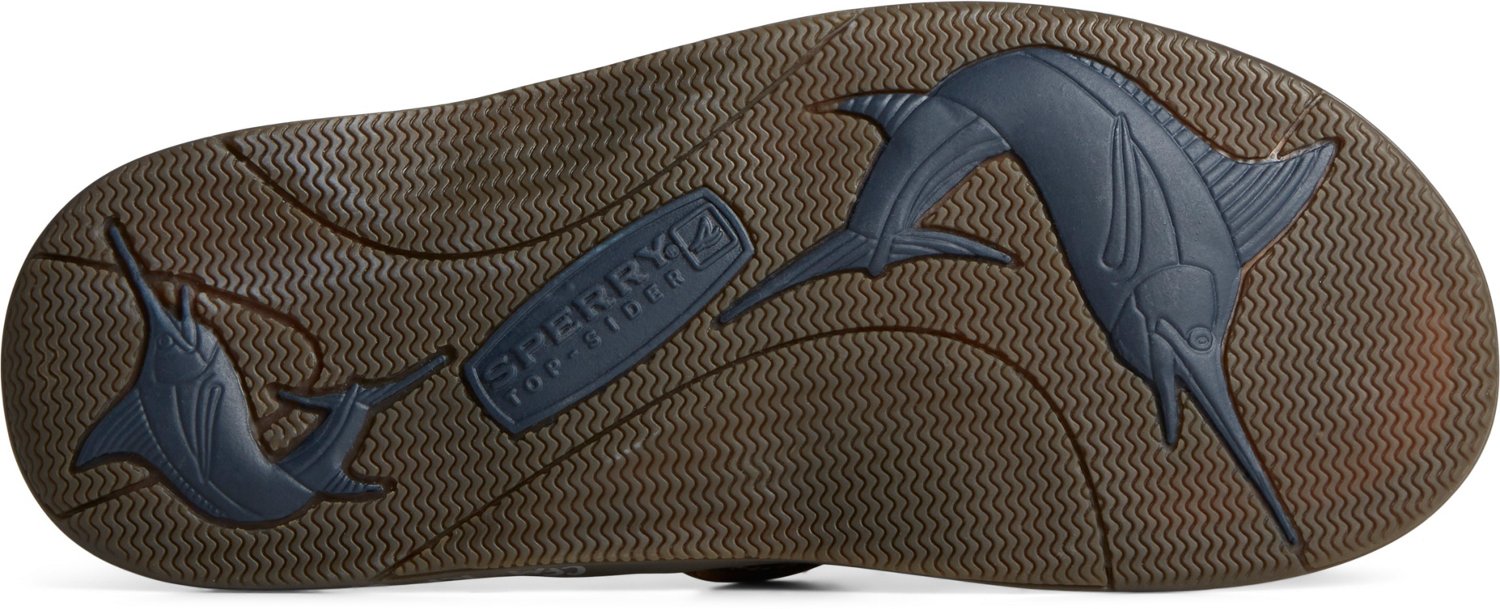 Sperry Men s Double Marlin Flip Flops Free Shipping at Academy