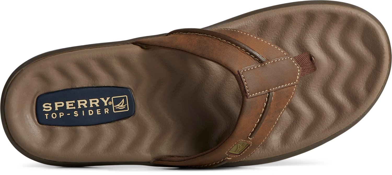 Sperry Men s Double Marlin Flip Flops Free Shipping at Academy