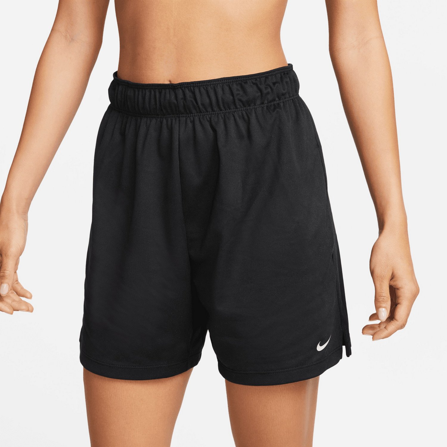 Nike Women s Attack Dri FIT Mid Rise Shorts 5in Academy