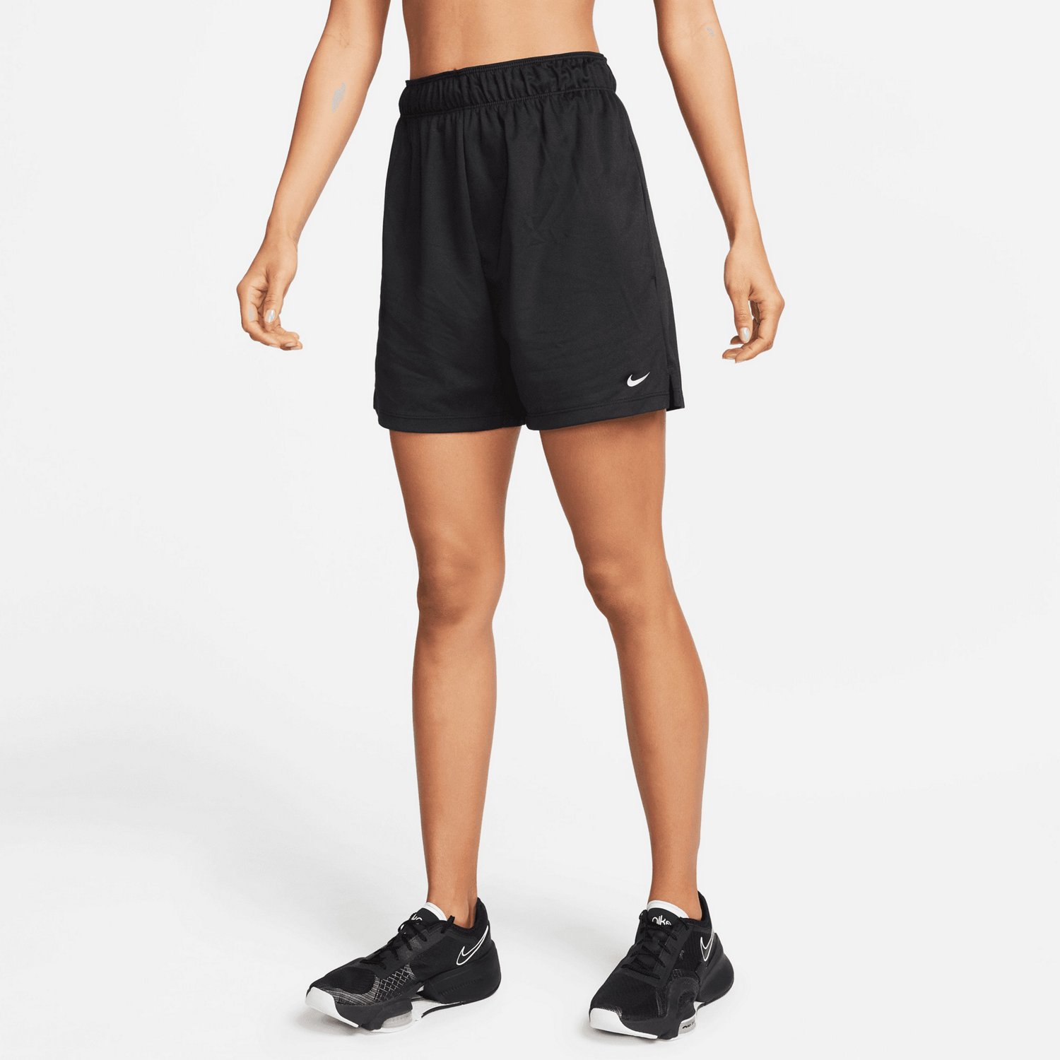 Nike Women s Attack Dri FIT Mid Rise Shorts 5in Academy