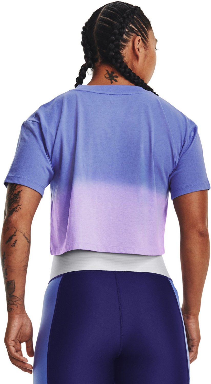 Under Armour Women's Branded Dip Dye Cropped T-shirt - view number 2