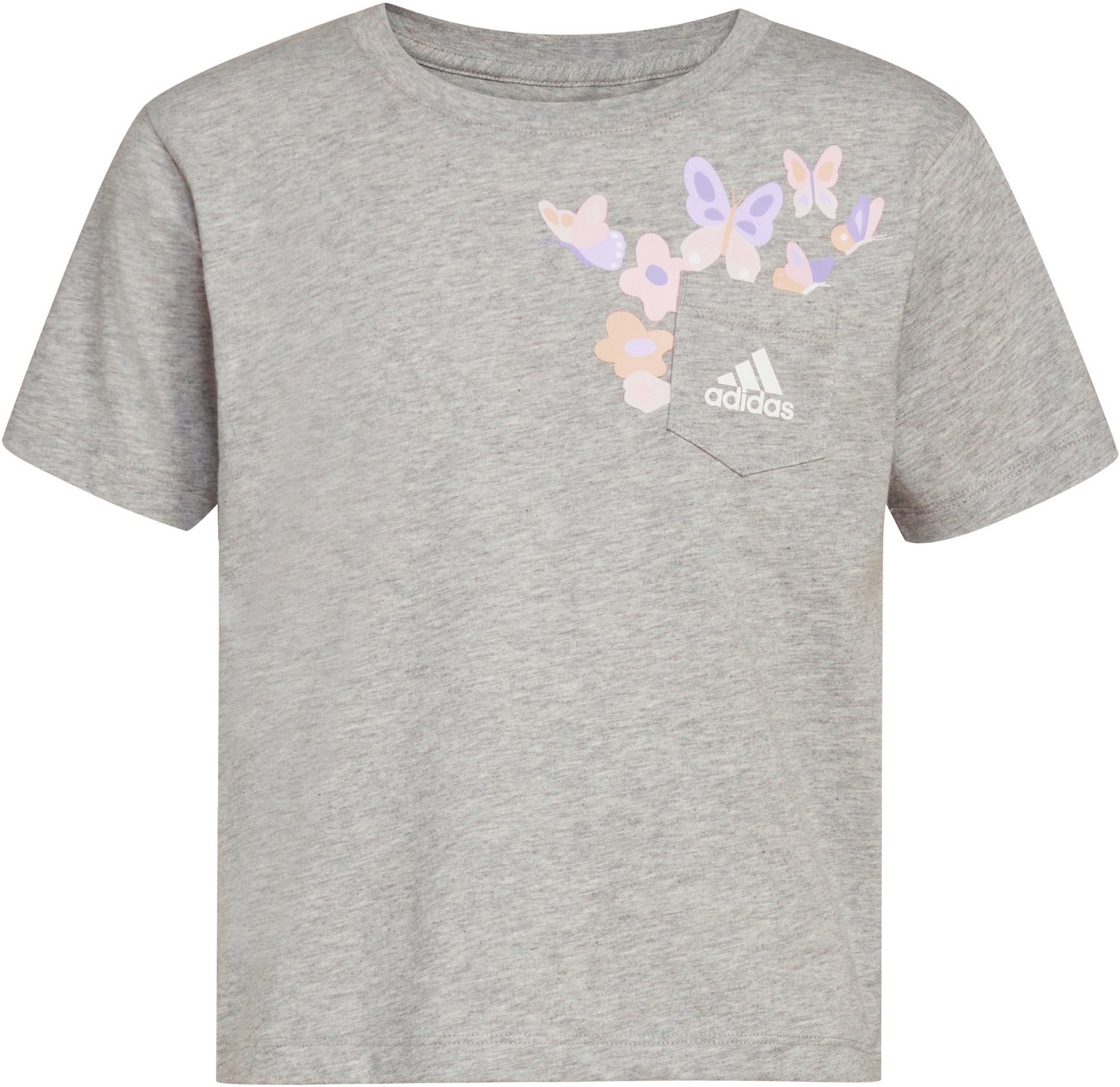 adidas Girls' Heather Pocket Short Sleeve T-shirt - view number 6