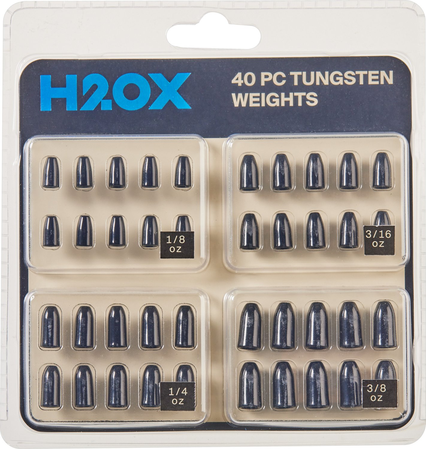 H2OX Tungsten Worm Weights 40 Pack - view number 2