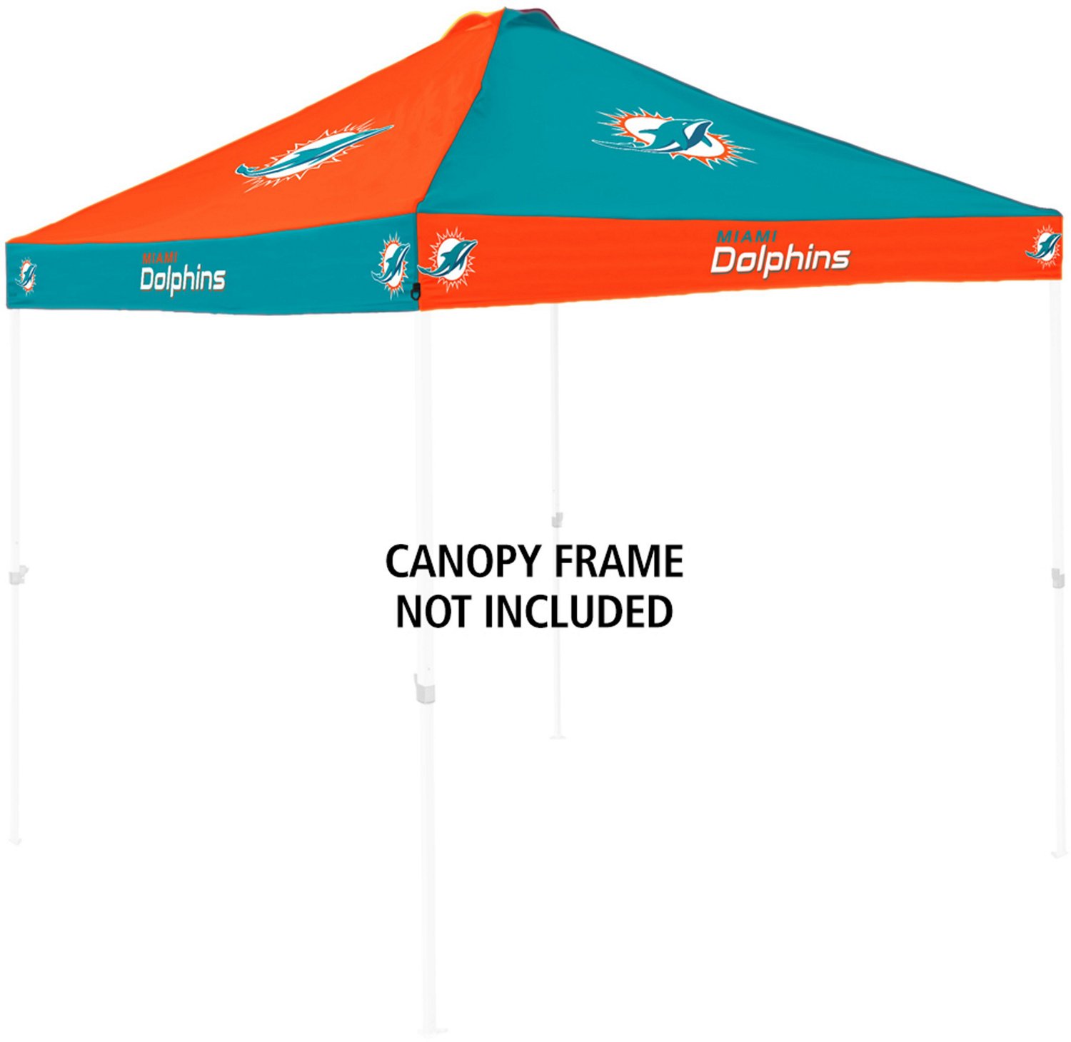 Logo Brands Miami Dolphins Checkerboard Canopy