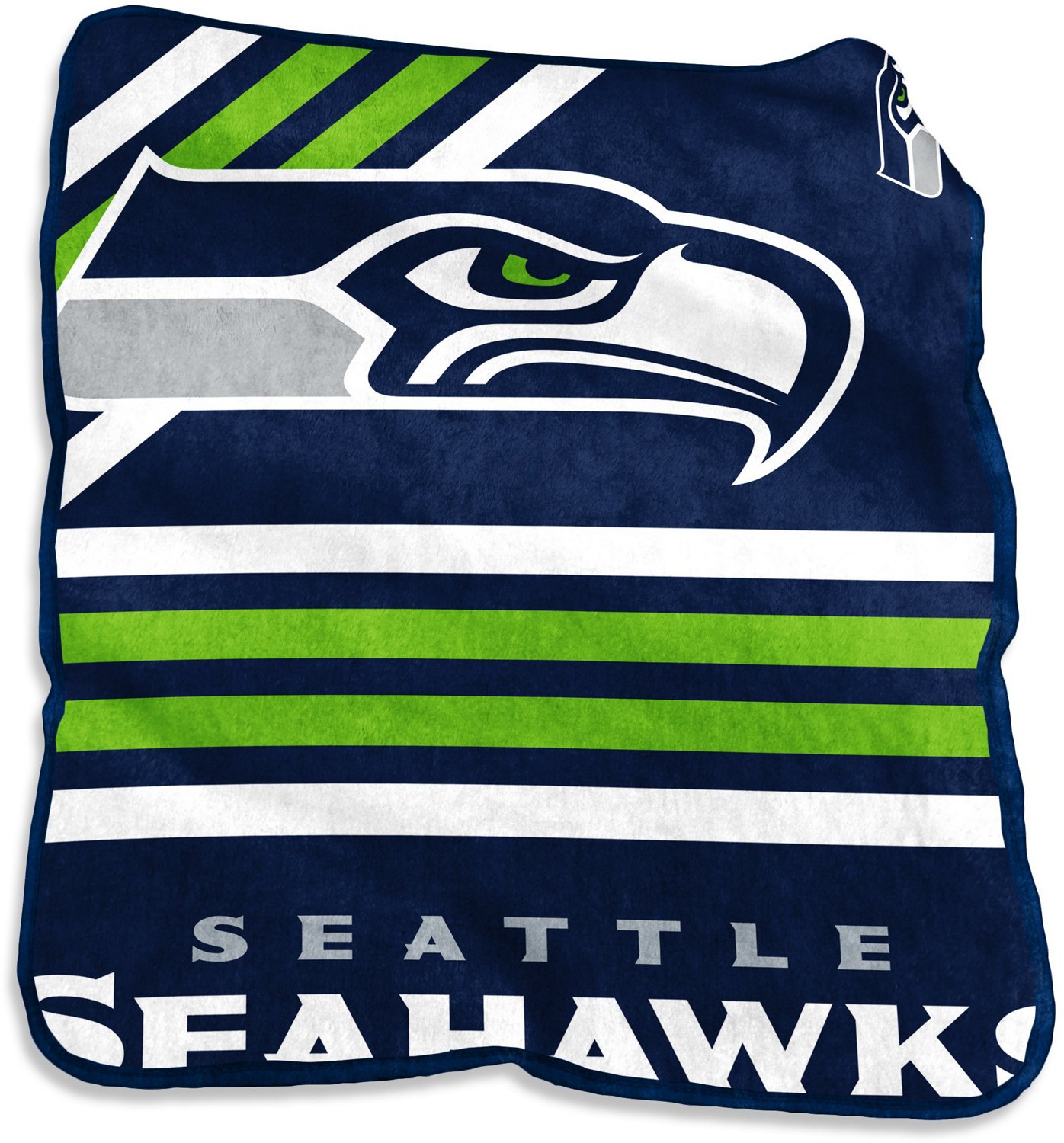 Logo Brands Seattle Seahawks 50 in x 60 in Raschel Throw