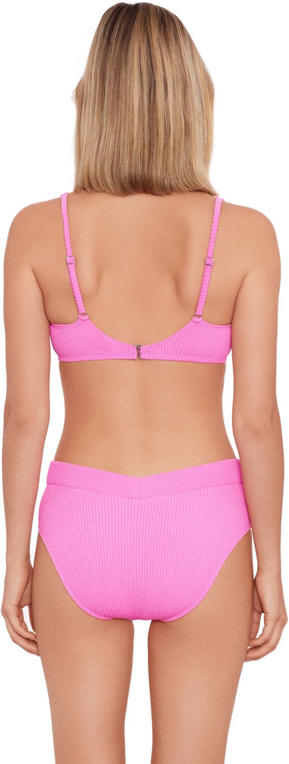 O'Rageous Juniors' Sandy Rib Knotted Bralette Swim Top - view number 3