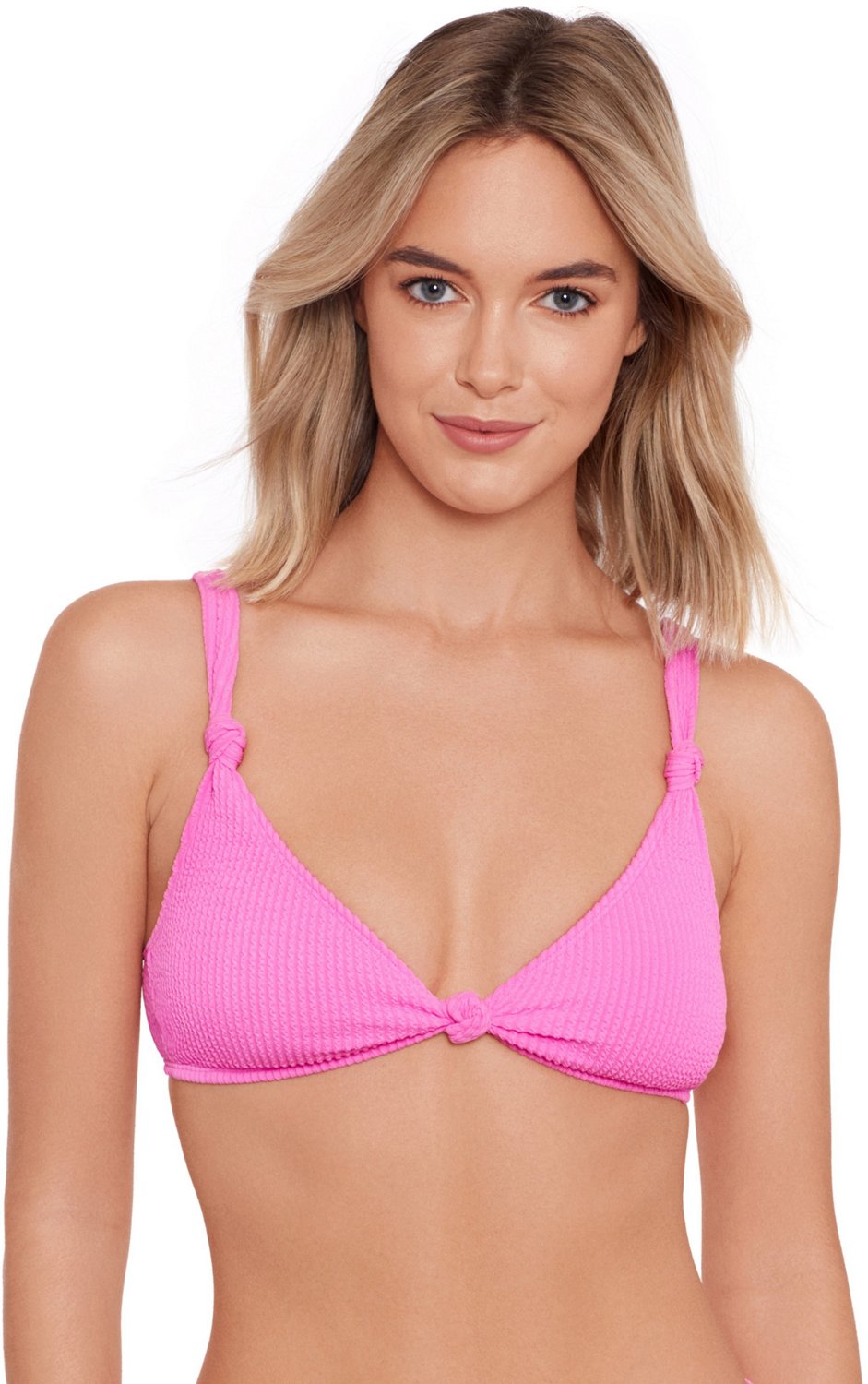 O'Rageous Juniors' Sandy Rib Knotted Bralette Swim Top - view number 4