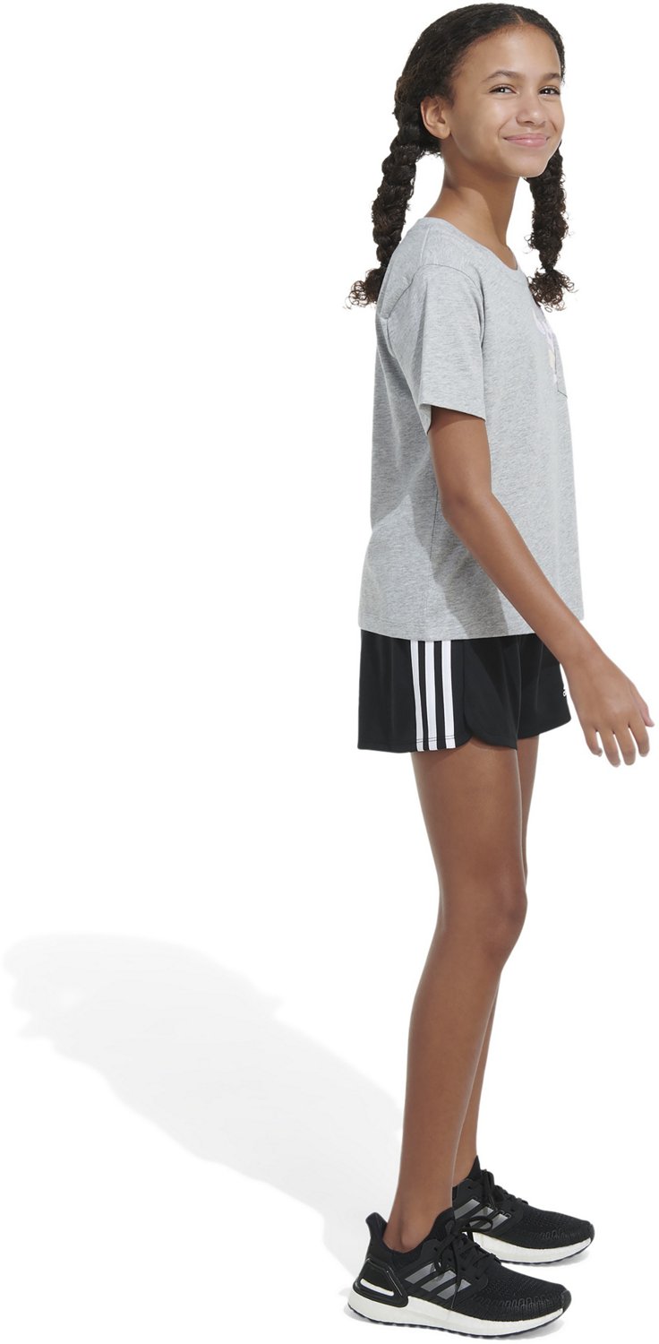 adidas Girls' Heather Pocket Short Sleeve T-shirt - view number 4