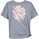 adidas Girls' Loose Front Tie T-shirt                                                                                            - view number 6