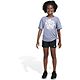 adidas Girls' Loose Front Tie T-shirt                                                                                            - view number 1 selected