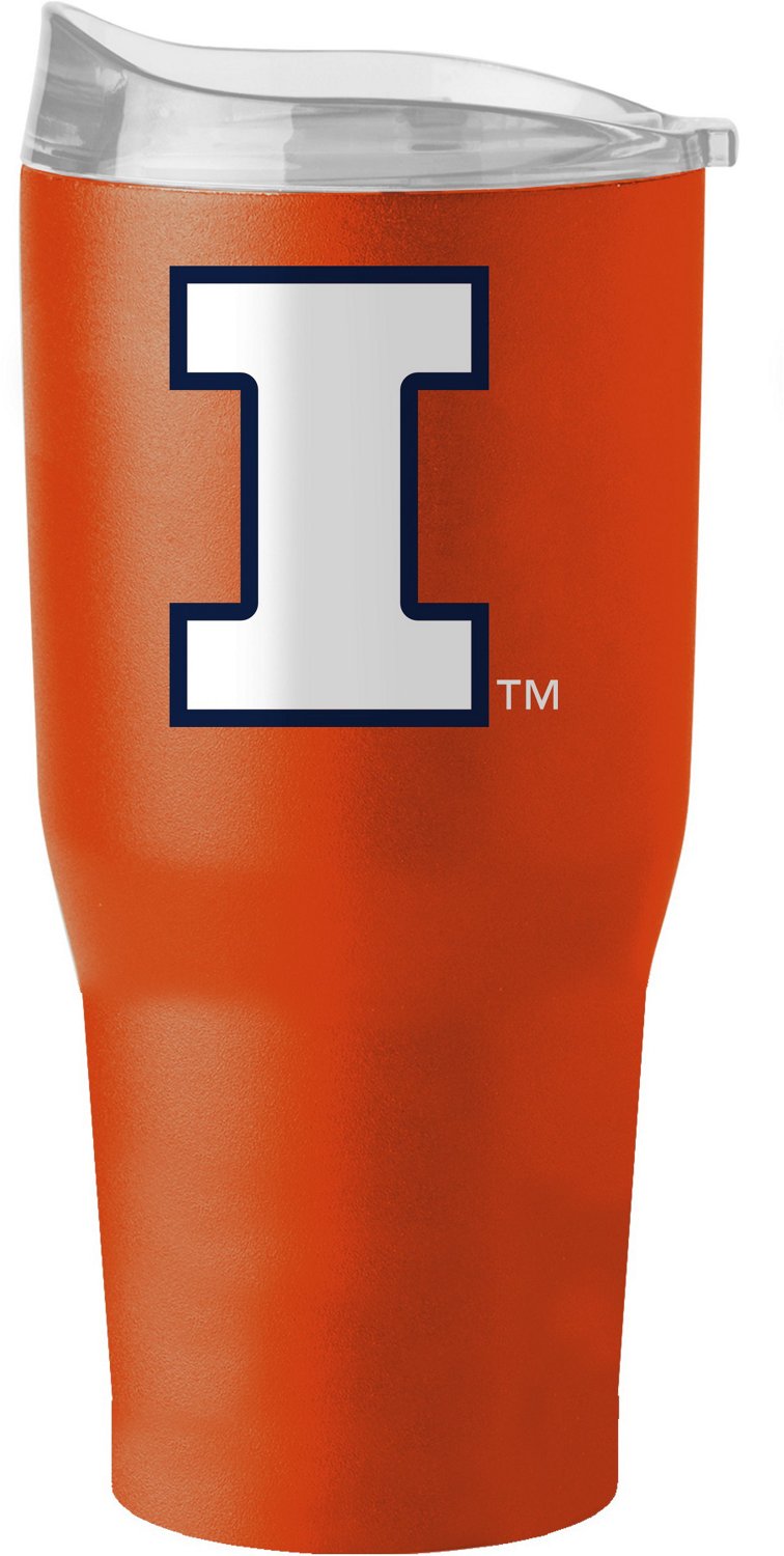 Logo Brands University of Illinois 30 oz Powder Coated Tumbler