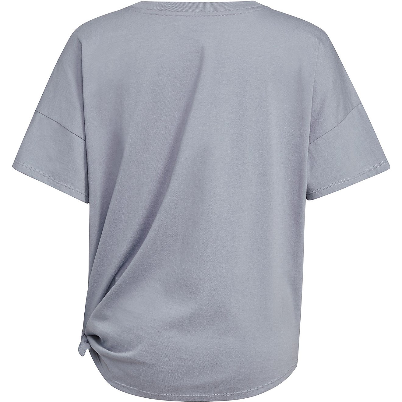 adidas Girls' Loose Front Tie T-shirt                                                                                            - view number 7