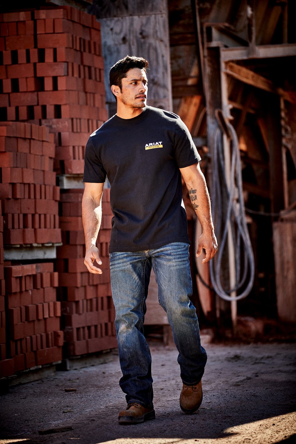 Ariat Men's Roughneck Rebar™ CottonStrong™ Long Sleeve T-shirt - view number 6