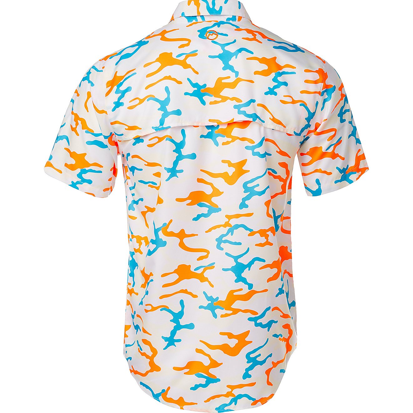 Magellan Outdoors Men’s Whataburger Camo Print Button Down Shirt                                                               - view number 2