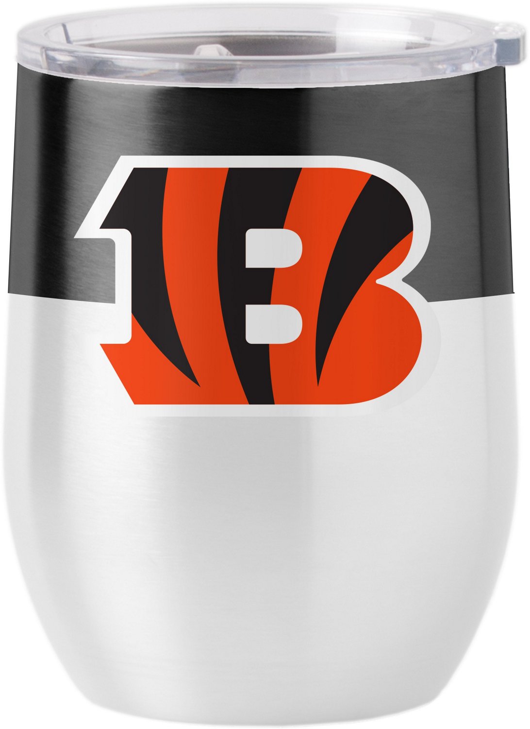 Logo Brands Cincinnati Bengals 16 oz Colorblock Stainless Curved Beverage Tumbler