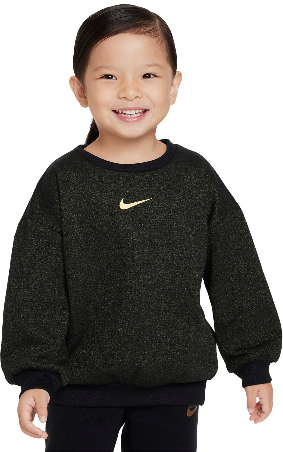 Nike Toddler Girls' Shine Fleece Crew Sweatshirt Academy