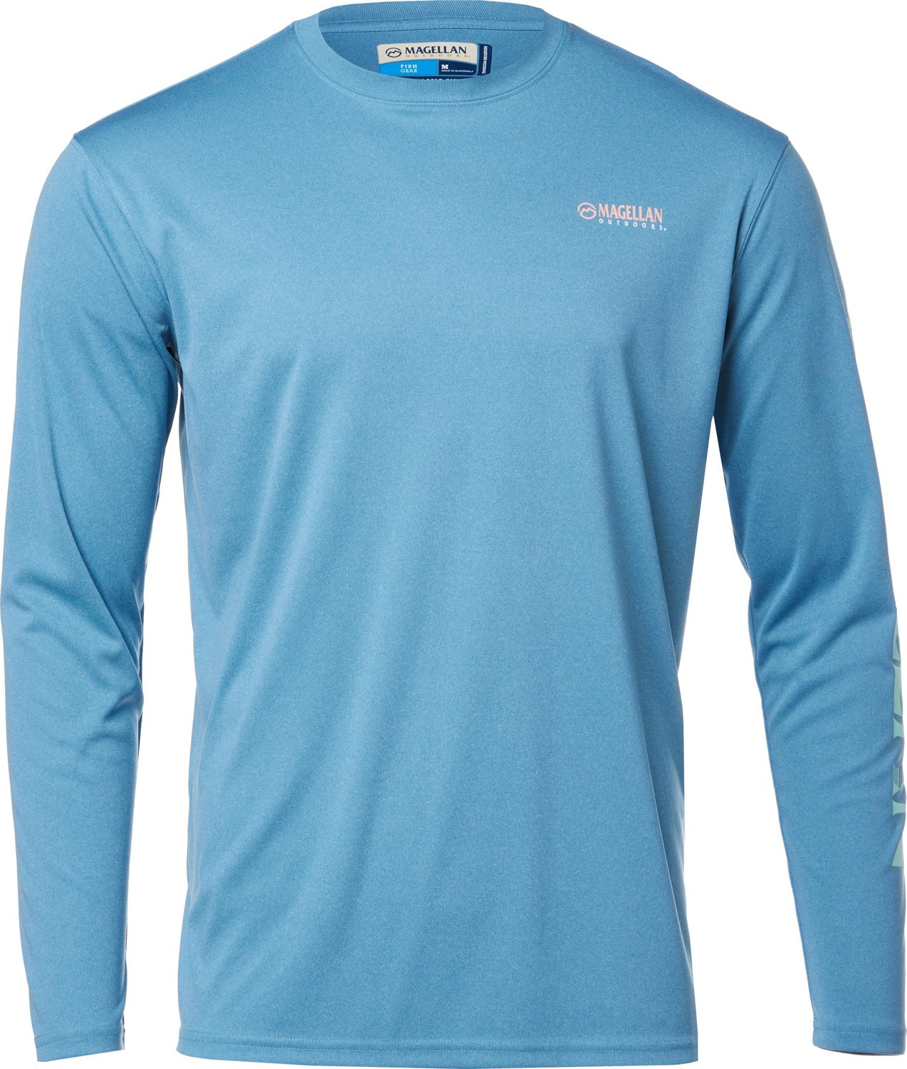 Magellan Outdoors Men's Casting Crew Print Long Sleeve Fishing Shirt                                                             - view number 1