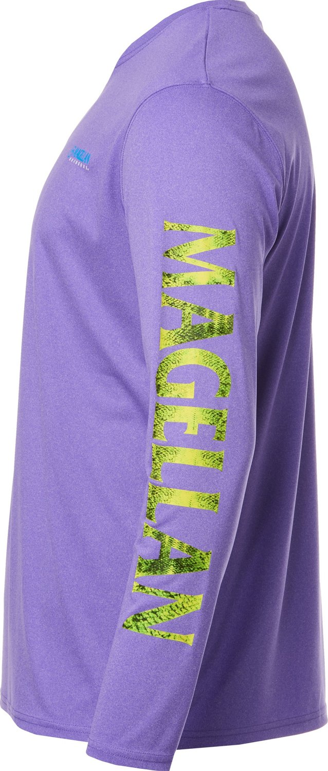 Magellan Outdoors Men's Casting Crew Print Long Sleeve Fishing Shirt - view number 3