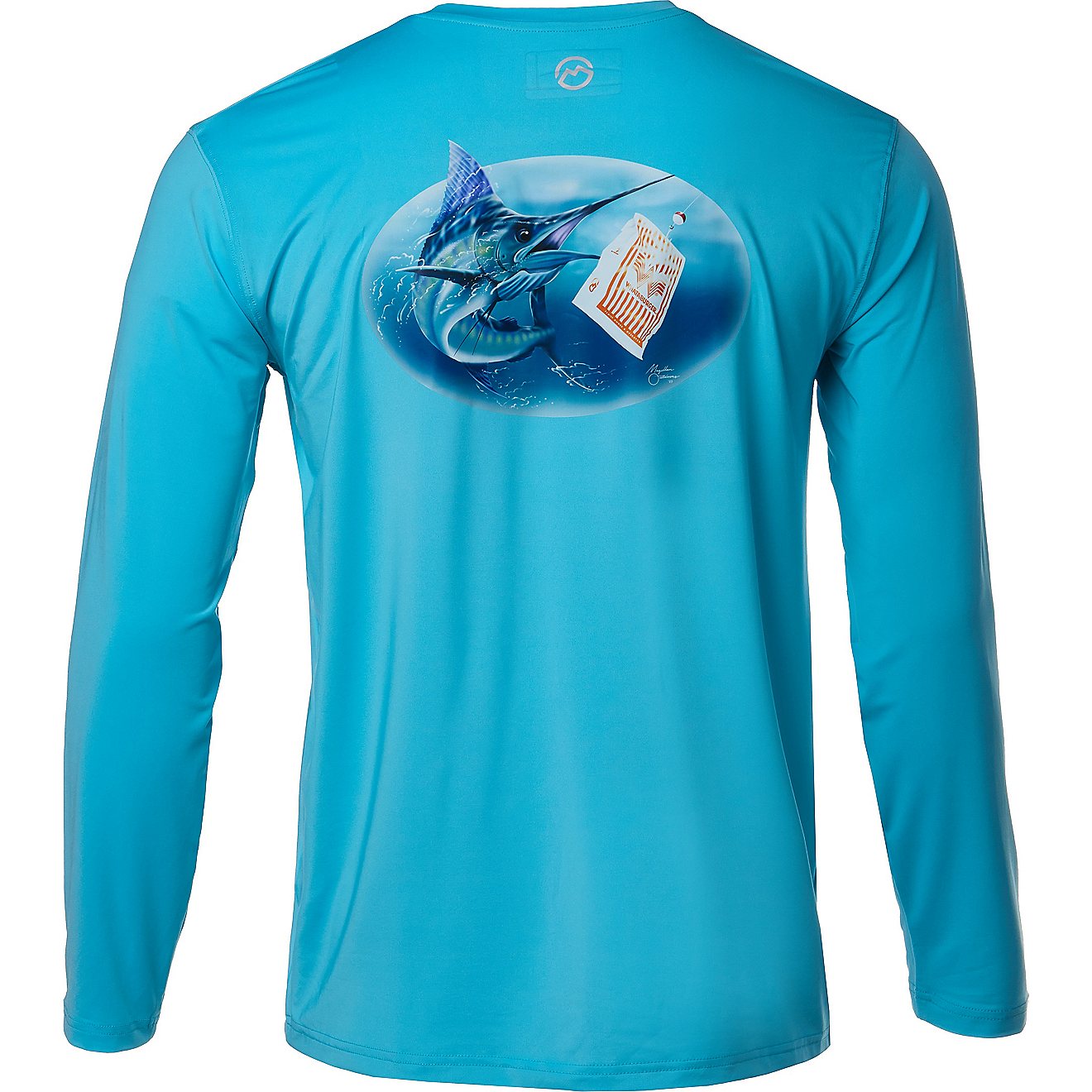 Magellan Outdoors Men’s Whataburger Airbrush Marlin Long Sleeve Graphic T-shirt                                                - view number 1