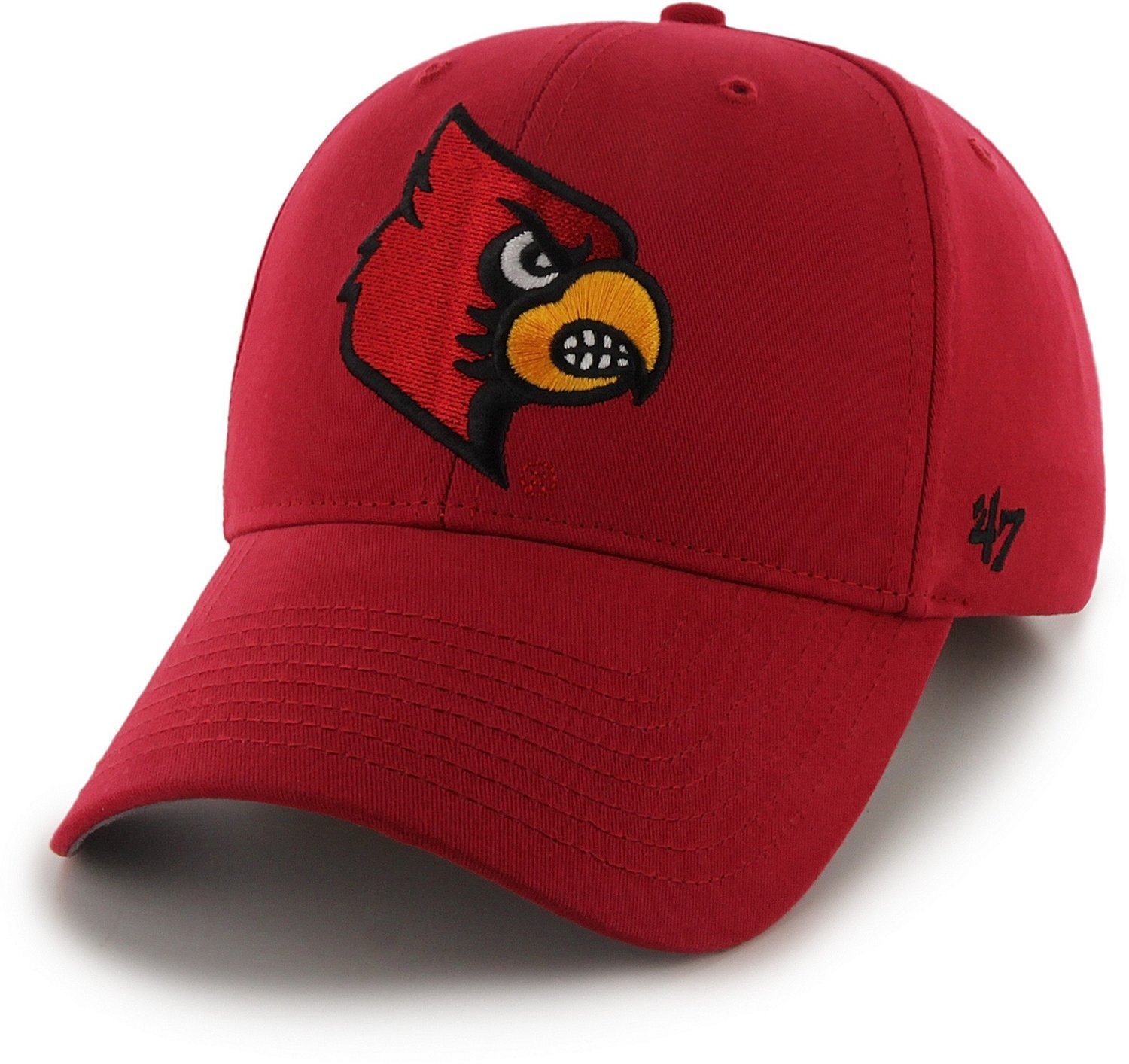 47 Men's University of Louisville Bird Head Basic Baseball Cap