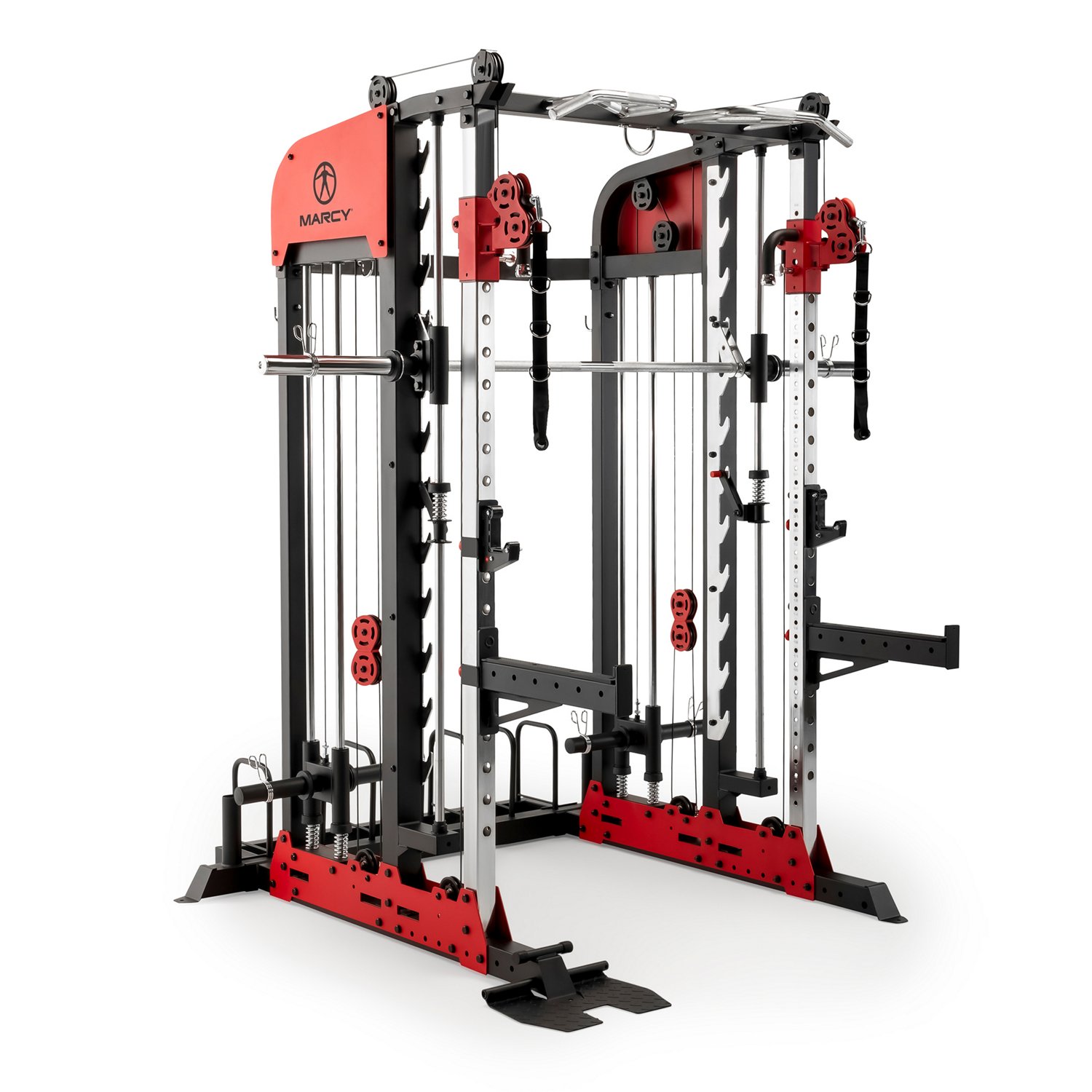 Marcy Deluxe Pro Smith Cage Home Gym System Academy