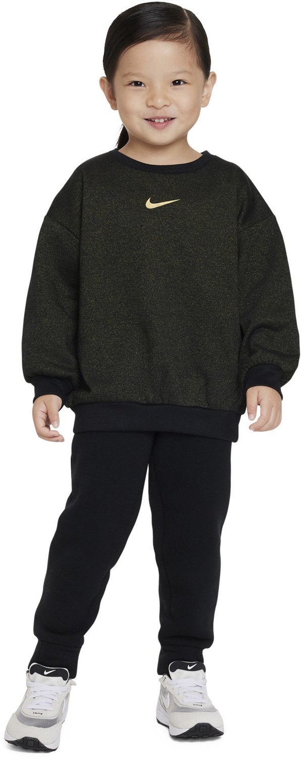 Nike Girls' Shine Fleece Crew Sweatshirt | Academy