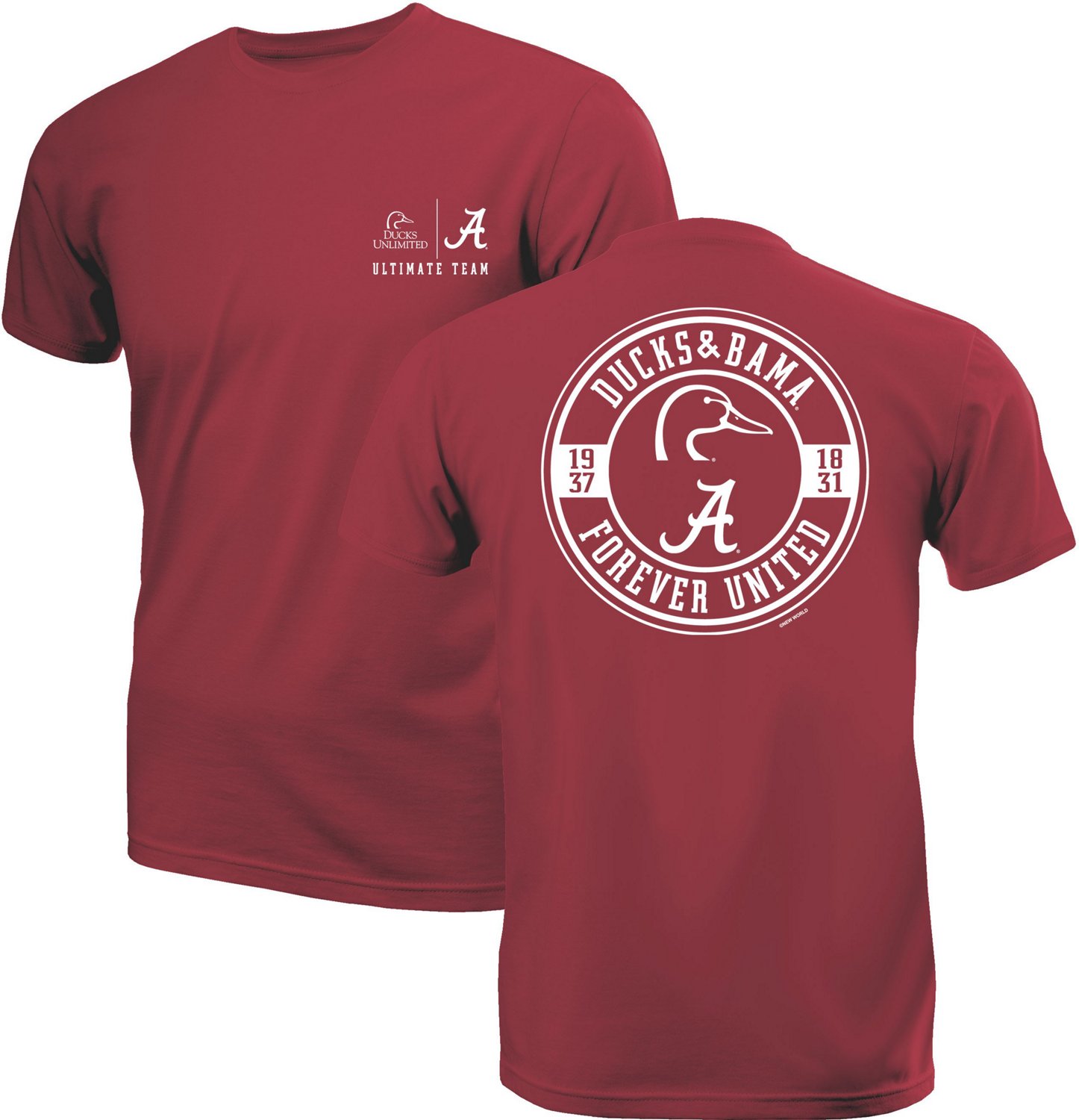 Ducks Unlimited Men’s University of Alabama Ducks Mascot T-shirt | Academy