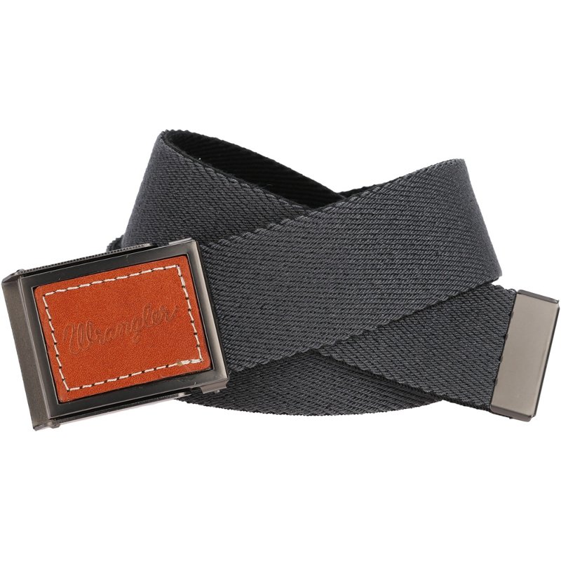 Wrangler Men's Inlay Buckle Belt Grey - Men's Belts at Academy Sports