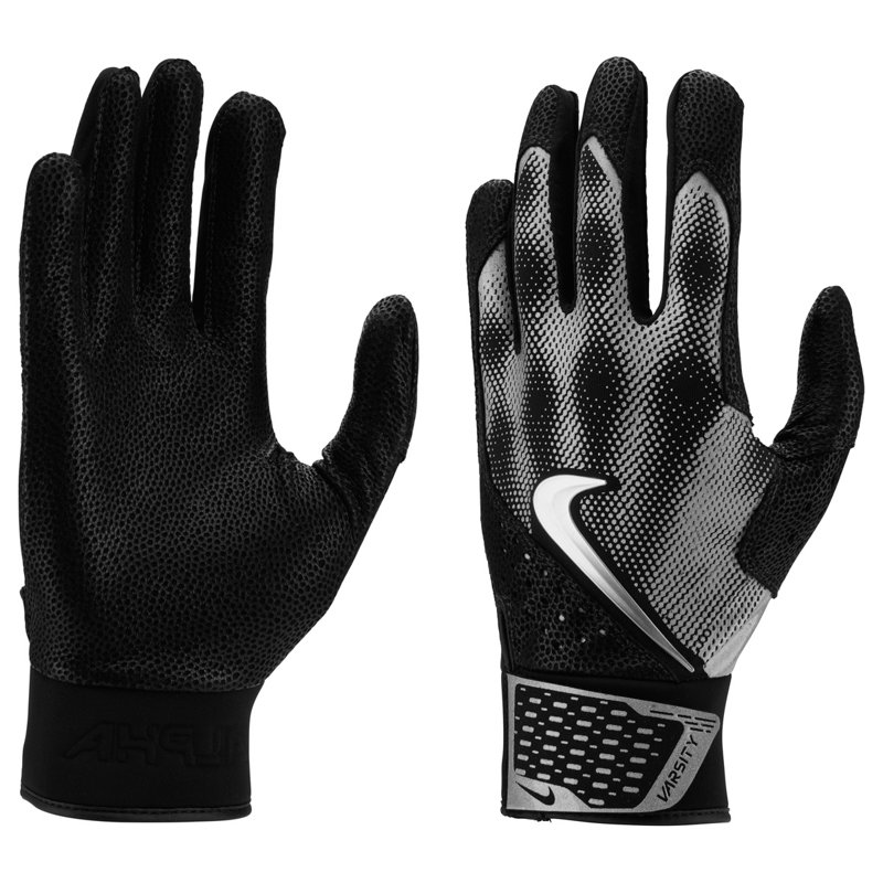 Nike Adult Alpha Varsity Batting Glove Black/Silver, Large – Batting Gloves at Academy Sports