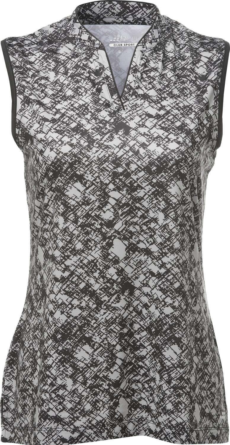 BCG Women's Tennis Printed Sleeveless Polo Shirt | Academy