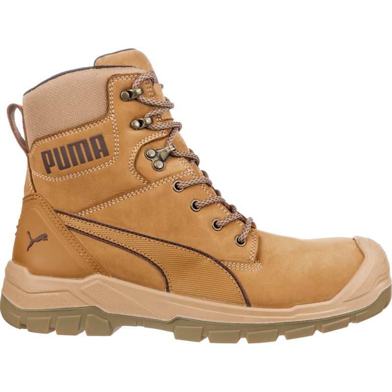 PUMA Men's Conquest CTX 7 in. High Safety Work Boots - Composite Toe - Wheat Size 11.5(M)