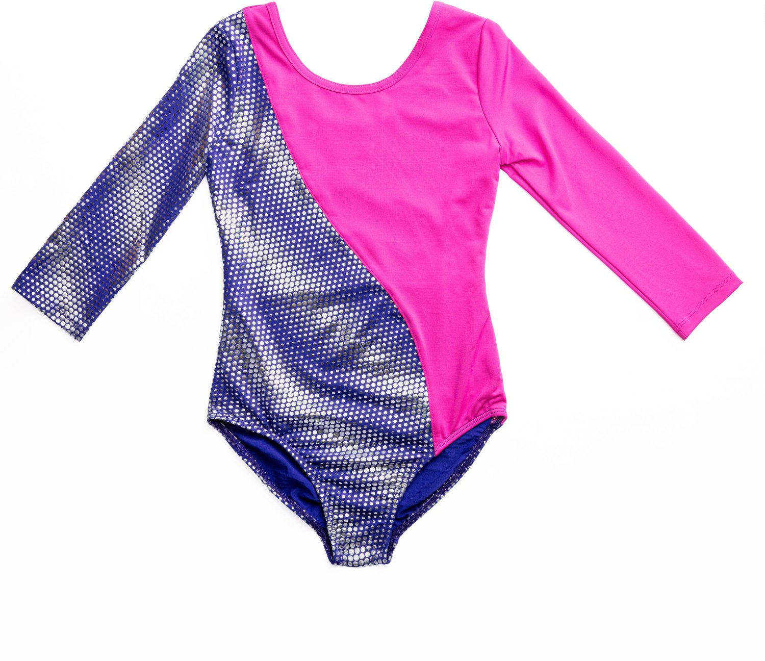Rainbeau Moves Girls' Blocked Asymmetrical 3/4 Sleeve Leotard - view number 3