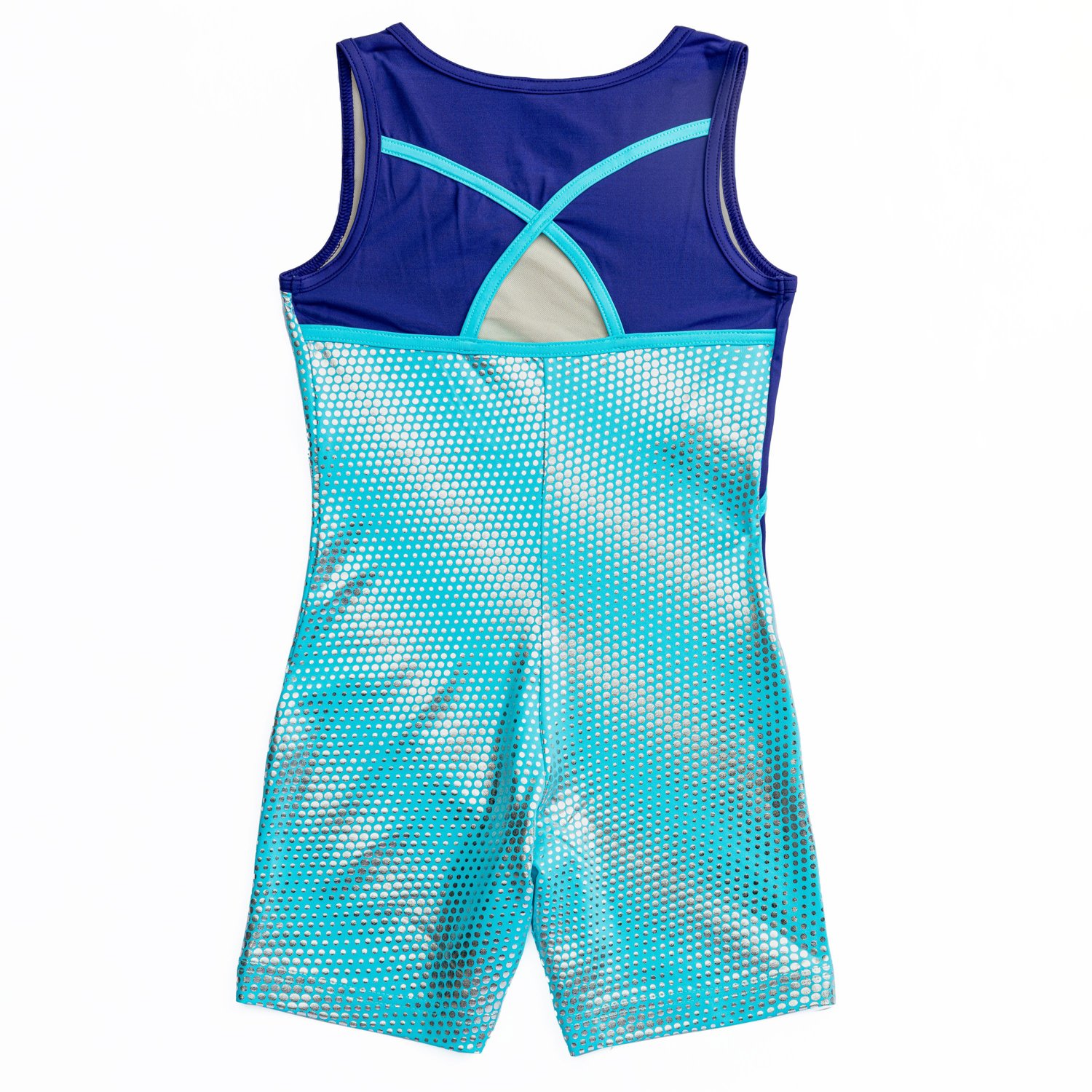 Rainbeau Moves Girls' Diagonal Strapping Biketard - view number 2