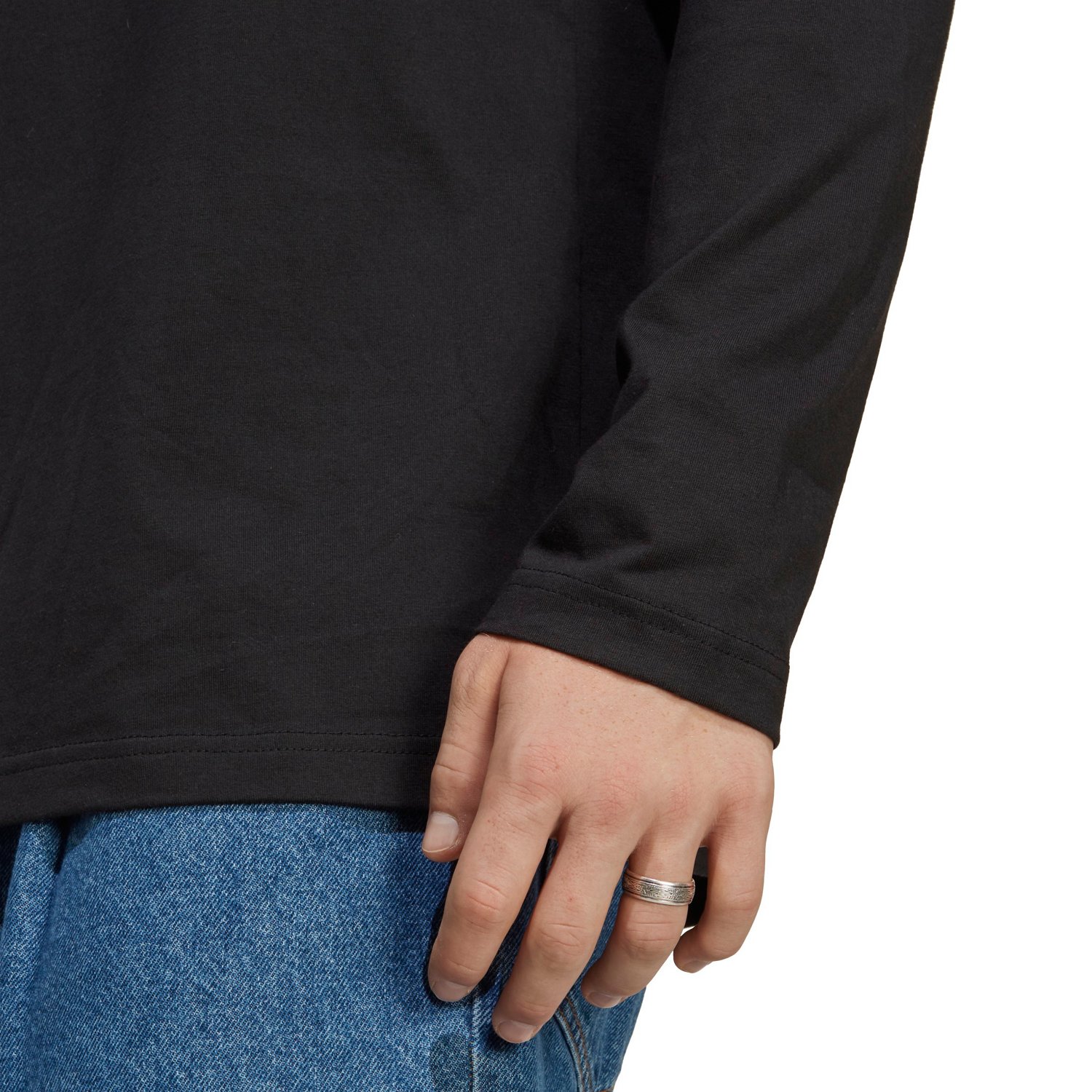 adidas Men's Essentials Brand Love Long Sleeve T-shirt                                                                           - view number 6