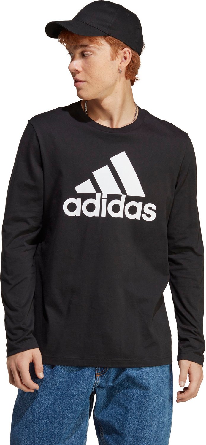 adidas Men's Essentials Brand Love Long Sleeve T-shirt                                                                           - view number 1