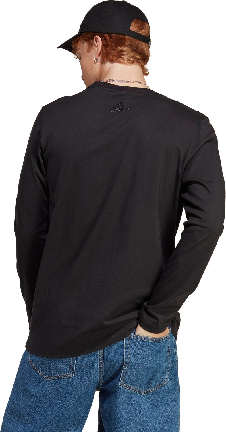 adidas Men's Essentials Brand Love Long Sleeve T-shirt                                                                           - view number 2