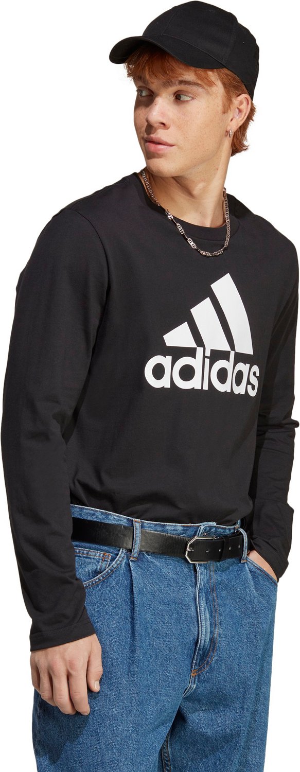 adidas Men's Essentials Brand Love Long Sleeve T-shirt                                                                           - view number 3