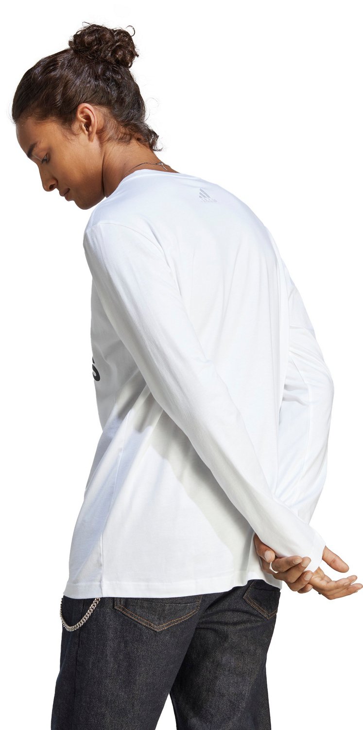adidas Men's Essentials Brand Love Long Sleeve T-shirt                                                                           - view number 2