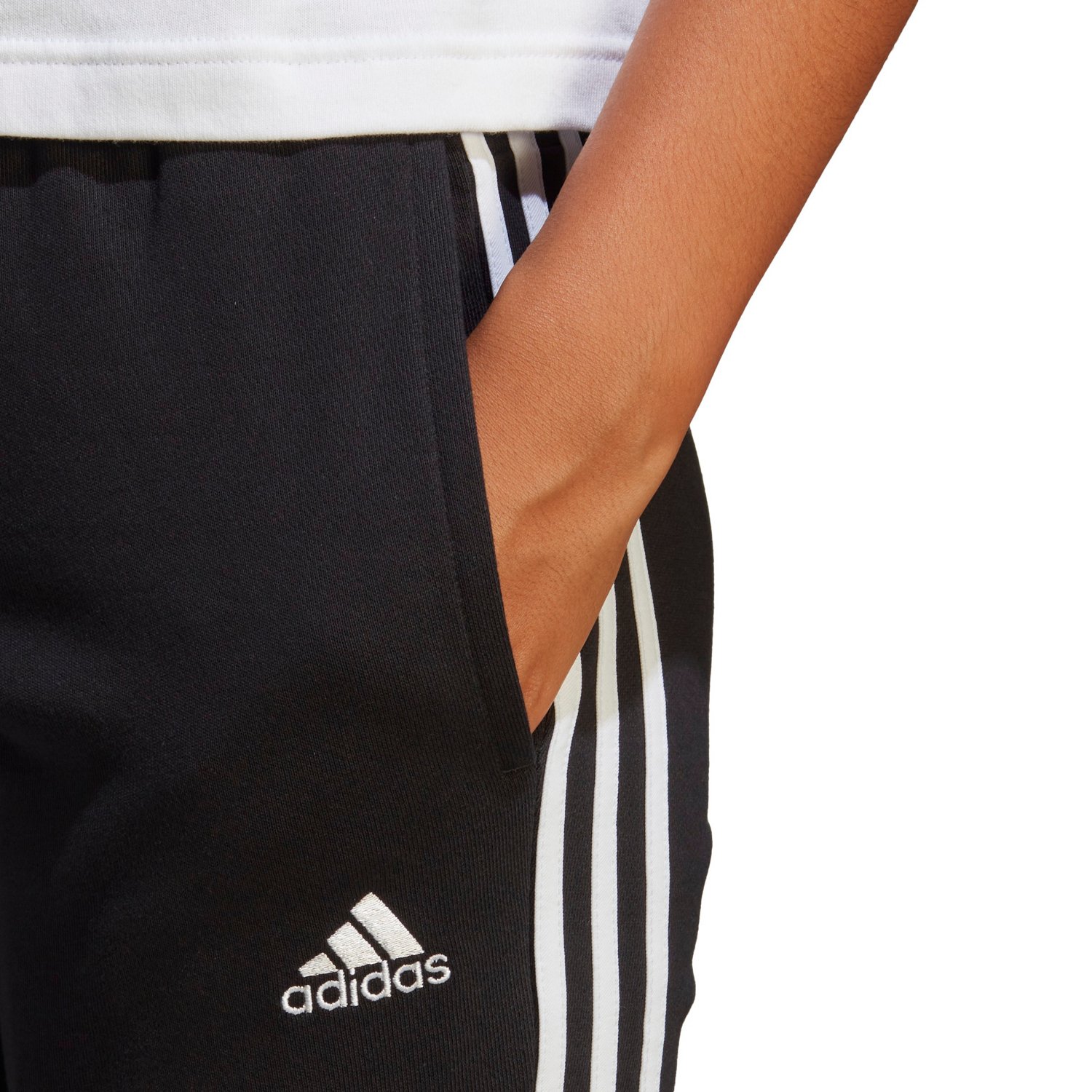 adidas Women's 3S French Terry Cuffed Pants                                                                                      - view number 4