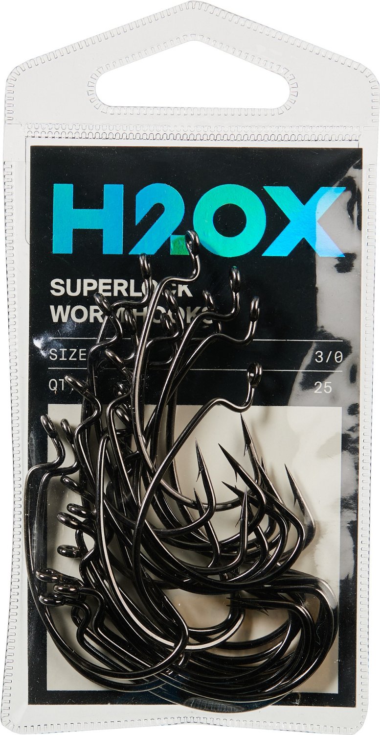 H2OX Superlock Worm Hooks 25 Pack - view number 2