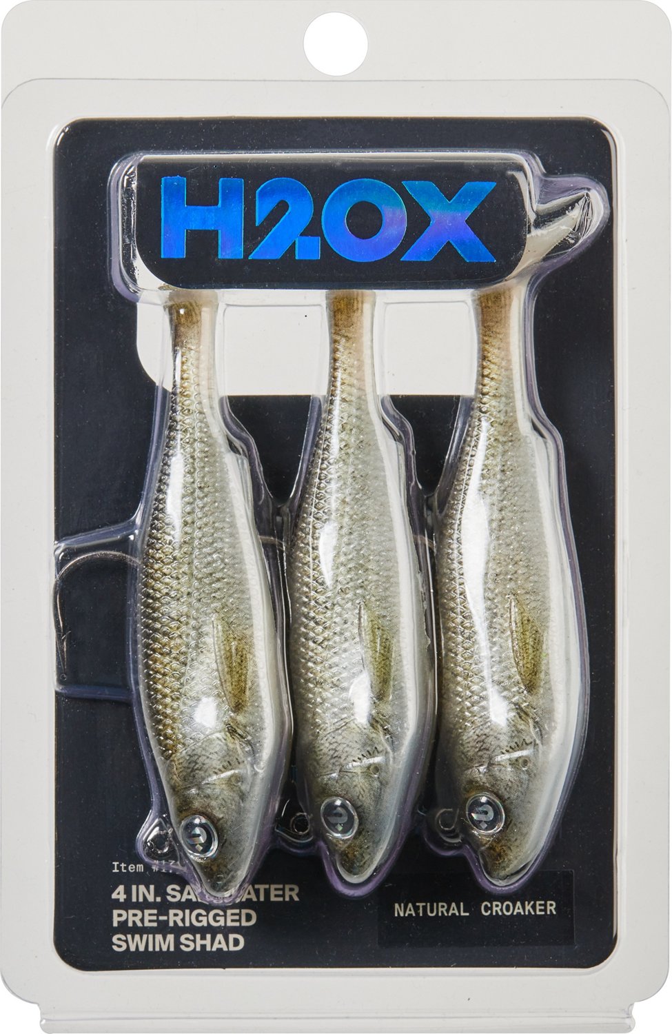 H2OX 4 inch Prerigged Saltwater Swim Shad 3 Pack                                                                                 - view number 2